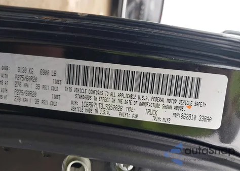 2018 Ram 1500 Slt из США, поврежденный, VIN 1C6RR7LT3JS352028